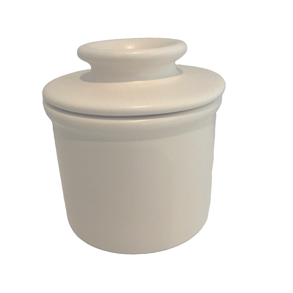 Butter Bell Crock Ceramic Butter Keeper Matte White New Without Box